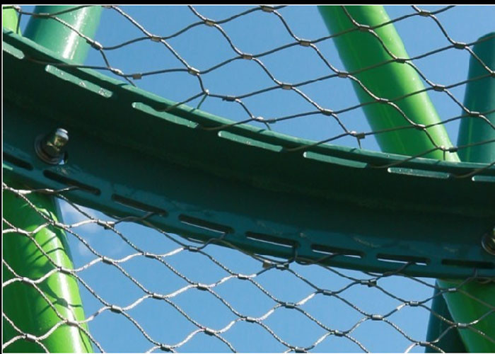 Fall Prevention Stainless Steel Rope Netting With Ferrule Cable Mesh Corrosion Proof