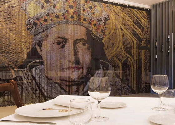 2mm 알루미늄 체인 링크 커튼 (실버, 골드, 레드, 블랙)