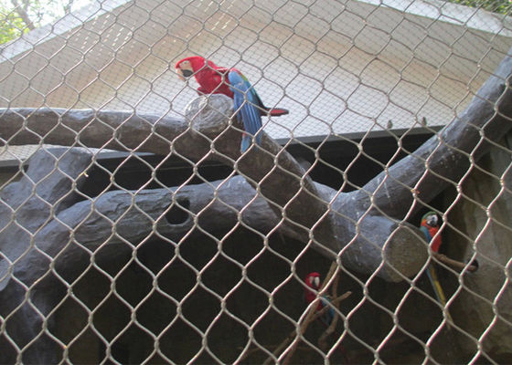 조류 사다리 맞춤형 크기를 위한 304 스테인리스 스틸 와이어 로프 메쉬