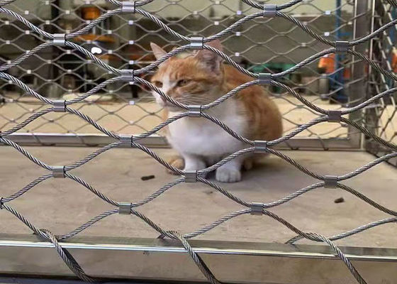 폴리싱 1.2mm 스테인리스 스틸 와이어 로프 맷 경직 방지 유연