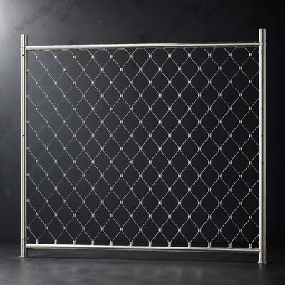 계단용 발루스트레드 인필 케이블 80x80mm 페룰 로프 메쉬
