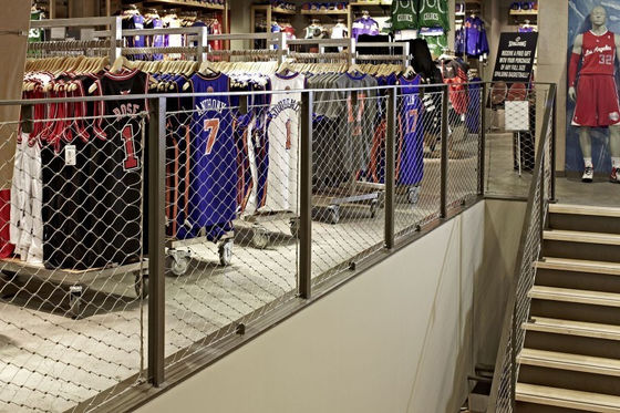 교량 계단 스테인레스 강 물미 로프 메쉬 2.0 Mm 와이어 60*60mm 홀