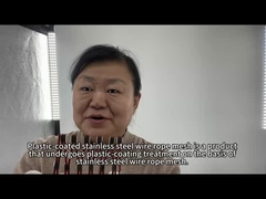 매듭형 SS316 와이어 로프 메쉬 펜싱 1.2 mm ~ 4.0 mm