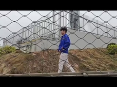 다리 보호막에 설치된 떨어지지 않는 로프네트